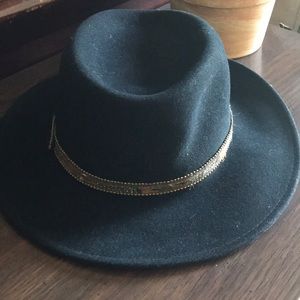 Vintage Men’s Felt Hat with Leather/Feather Band